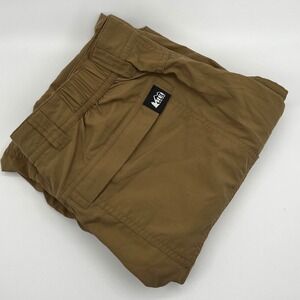 REI Co-op Cargo Pants Mens 32x30 Brown Excellent Relaxed Fit Hiking Utility